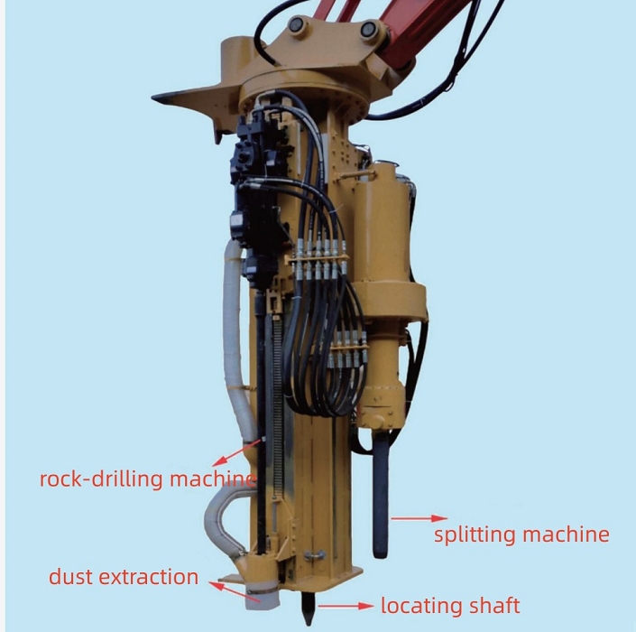 SPD-100 Rock Drilling and Splitting with Hydraulic Machine