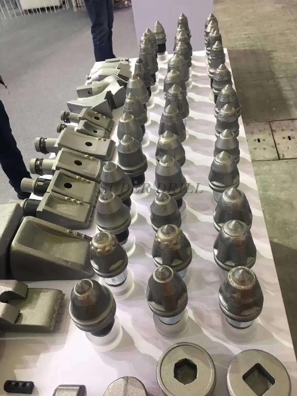 Rock auger with tungsten carbide teeth drill teeth for drilling rig