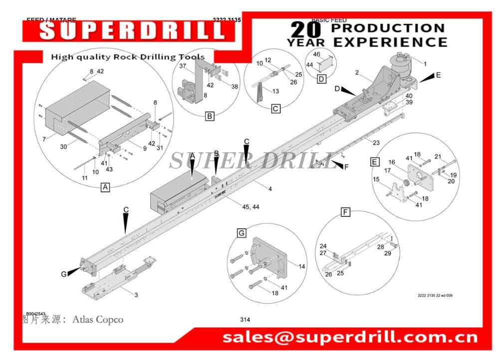 Rock Drill Accessories/3222309750 Drilling Rig Parts