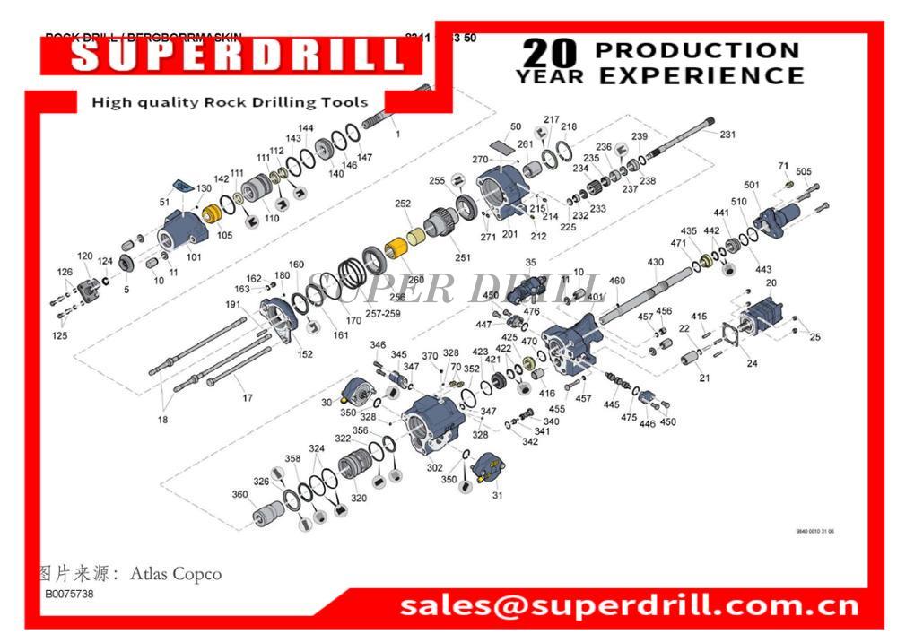 Made In China/3115212200/cop1238k/cop1440/stop Ring Drilling Rig Parts