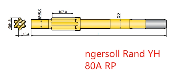 Ingersoll Rand YH 80A RP Shank Adapters