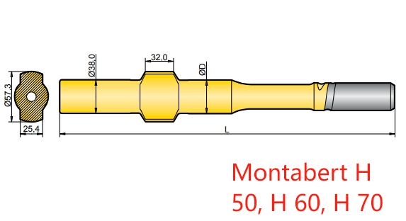 Moert H 50, H 60, H 70 Shank Adapters