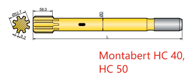 Montabert HC 40 & HC 50 Shank Adapters