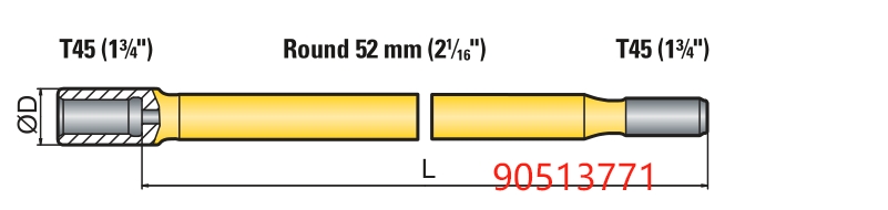 90514785 Atlas Copco T45 Round Rod hbsuperdrill